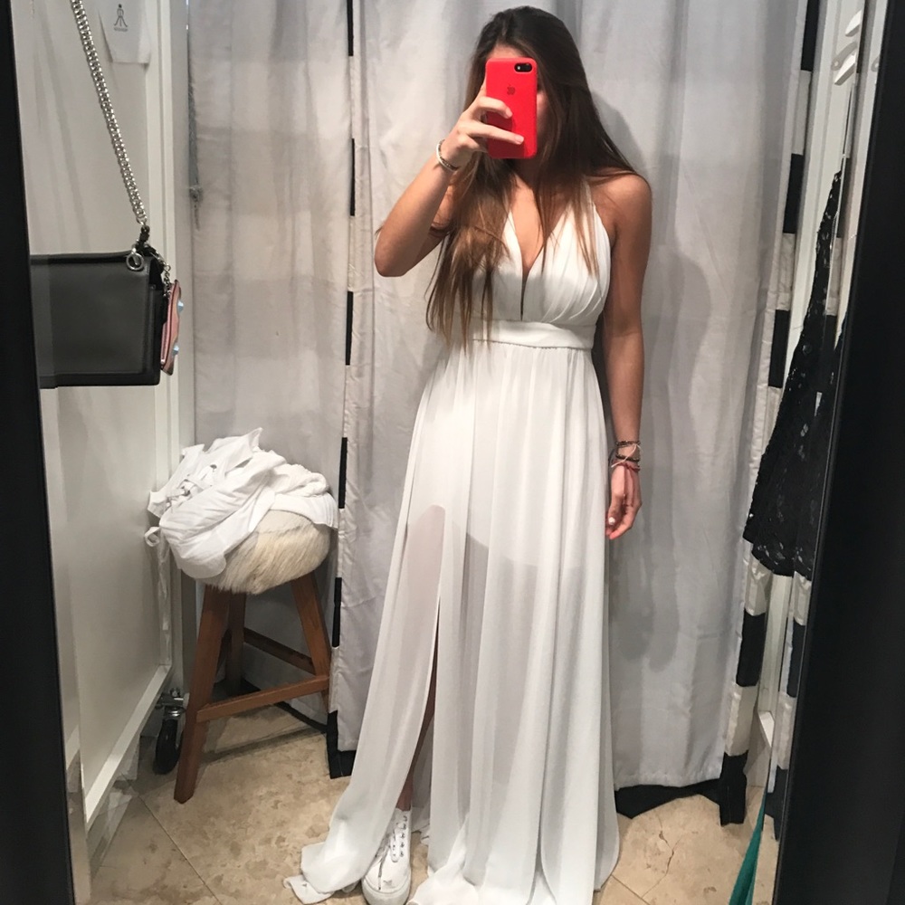 White maxi dress new with tags